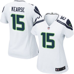 Nike Seahawks #15 Jermaine Kearse White Womens Stitched NFL Elite Jersey