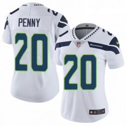 Womens Nike Seattle Seahawks 20 Rashaad Penny White Vapor Untouchable Elite Player NFL Jersey