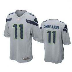 Youth Seattle Seahawks 11 Jaxon Smith Njigba Grey 2023 Draft Stitched Game Jersey