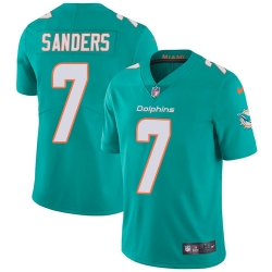 7 Limited Jason Sanders Aqua Green Nike NFL Home Men Jersey Miami Dolphins Vapor Untouchable