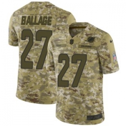 Kalen Ballage Miami Dolphins men Limited 2018 Salute to Service Nike Jersey Camo