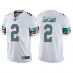 Men Miami Dolphins 2 Chase Edmonds White Color Rush Limited Stitched Football Jersey