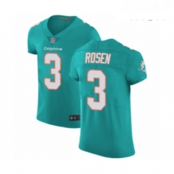 Mens Miami Dolphins 3 Josh Rosen Aqua Green Team Color Vapor Untouchable Elite Player Football Jersey