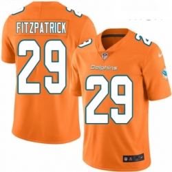 Mens Nike Miami Dolphins 29 Minkah Fitzpatrick Limited Orange Rush Vapor Untouchable NFL Jersey