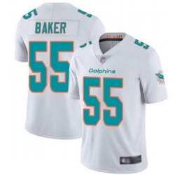 Nike Dolphins 55 Jerome Baker White Vapor Untouchable Limited Jersey