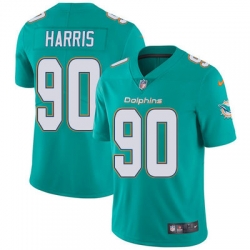 Nike Dolphins #90 Charles Harris Aqua Green Team Color Mens Stitched NFL Vapor Untouchable Limited Jersey