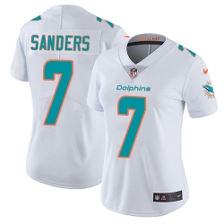 7 Elite Jason Sanders White Nike NFL Road Womens Jersey Miami Dolphins Vapor Untouchable