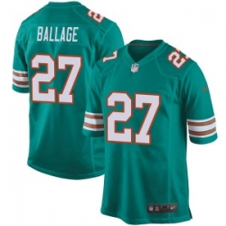 Kalen Ballage Miami Dolphins Youth Game Alternate Nike Jersey Aqua