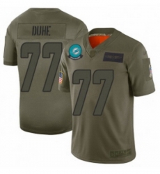 Youth Miami Dolphins 77 Adam Joseph Duhe Limited Camo 2019 Salute to Service Football Jersey