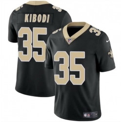 Men New Orleans Saints 35 Jacob Kibodi Black Vapor Limited Stitched Football Jersey