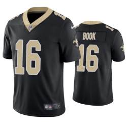 Men Nike New Orlean Saints Ian Book 16 Black Untouchable Vapor Limited Jersey