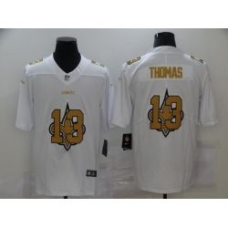 Nike New Orleans Saints 13 Michael Thomas White Shadow Logo Limited Jersey