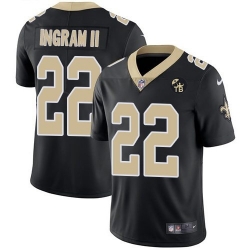 Nike Saints 22 Mark Ingram II Black With Tom Benson Patch Vapor Untouchable Limited Jersey