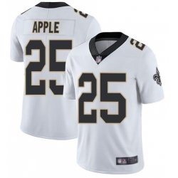 Nike Saints 25 Eli Apple White Vapor Untouchable Limited Jesey