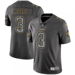 Nike Saints #3 Bobby Hebert Gray Static Mens NFL Vapor Untouchable Game Jersey