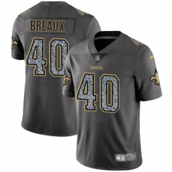 Nike Saints #40 Delvin Breaux Gray Static Mens NFL Vapor Untouchable Game Jersey