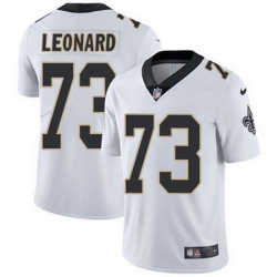 Nike Saints #73 Rick Leonard White Mens Stitched NFL Vapor Untouchable Limited Jersey