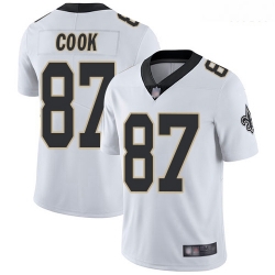 Saints 87 Jared Cook White Men Stitched Football Vapor Untouchable Limited Jersey