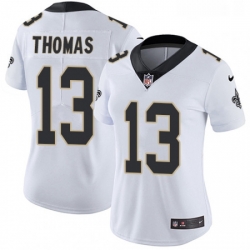 Womens Nike New Orleans Saints 13 Michael Thomas Elite White NFL Jersey