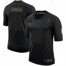 Youth New Orleans Saints 41 Alvin Kamara Black Salute To Service Limited Jersey