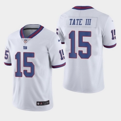 Giants 15 Golden Tate III White Color Rush Limited Jersey