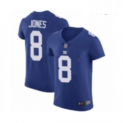 Mens New York Giants 8 Daniel Jones Royal Blue Team Color Vapor Untouchable Elite Player Football Jersey