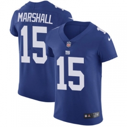 Nike Giants #15 Brandon Marshall Royal Blue Team Color Mens Stitched NFL Vapor Untouchable Elite Jersey