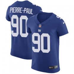 Nike Giants #90 Jason Pierre Paul Royal Blue Team Color Mens Stitched NFL Vapor Untouchable Elite Jersey