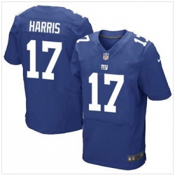 Nike New York Giants #17 Dwayne Harris Royal Blue Team Color Men 27s Stitched NFL Elite Jersey