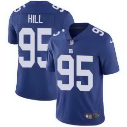 Nike New York Giants 95 B J Hill Royal Blue Team Color Mens Stitched NFL Vapor Untouchable Limited Jersey