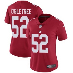 Nike Giants 52 Alec Ogletree Red Alternate Women Vapor Untouchable Limited Jersey