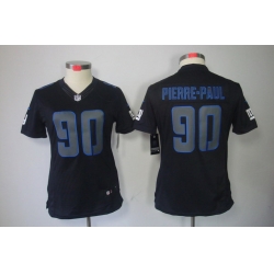 Women NEW NFL New York Giants #90 Jason Pierre-Paul Impact Limited Black Jerseys