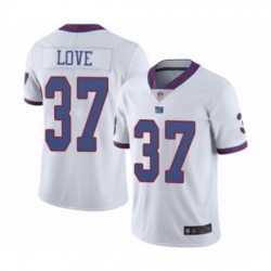 Youth New York Giants #37 Julian Love Limited White Rush Vapor Untouchable Football Jersey