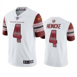 Men Washington Commanders 4 Taylor Heinicke White Vapor Untouchable Stitched Football jersey