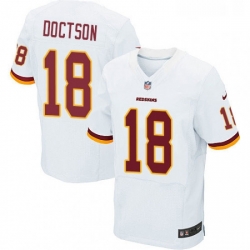 Mens Nike Washington Redskins 18 Josh Doctson Elite White NFL Jersey