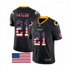 Mens Nike Washington Redskins 21 Sean Taylor Limited Black Rush USA Flag NFL Jersey