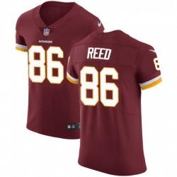 Mens Nike Washington Redskins 86 Jordan Reed Elite Burgundy Red Team Color NFL Jersey