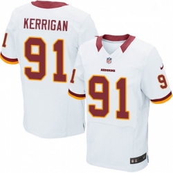 Mens Nike Washington Redskins 91 Ryan Kerrigan Elite White NFL Jersey