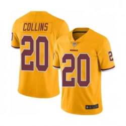 Mens Washington Redskins 20 Landon Collins Limited Gold Rush Vapor Untouchable Football Jersey