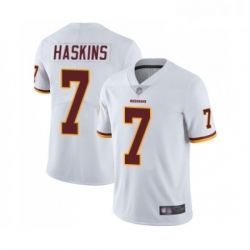 Mens Washington Redskins 7 Dwayne Haskins White Vapor Untouchable Limited Player Football Jersey