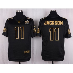 Nike Redskins #11 DeSean Jackson Black Mens Stitched NFL Elite Pro Line Gold Collection Jersey