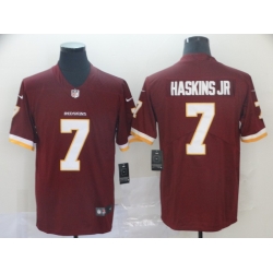 Nike Redskins 7 Dwayne Haskins Jr Burgundy Vapor Untouchable Limited Jersey