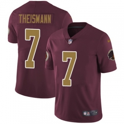 Nike Redskins #7 Joe Theismann Burgundy Red Alternate Mens Stitched NFL Vapor Untouchable Limited Jersey