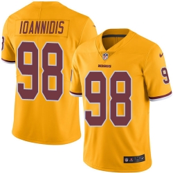 Nike Redskins #98 Matt Ioannidis Gold Men Stitched NFL Limited Rush Jersey