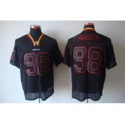 Nike Washington Redskins 98 Brian Orakpo Black Elite Lights Out NFL Jersey