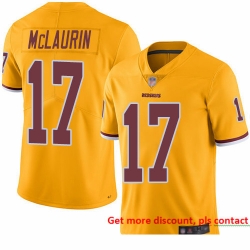 Redskins 17 Terry McLaurin Gold Men Stitched Football Limited Rush Jersey