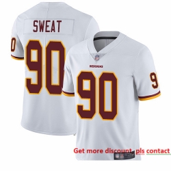 Redskins 90 Montez Sweat White Men Stitched Football Vapor Untouchable Limited Jersey