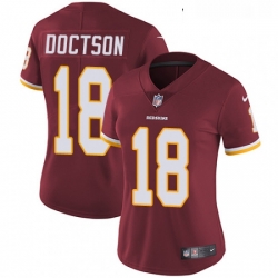 Womens Nike Washington Redskins 18 Josh Doctson Burgundy Red Team Color Vapor Untouchable Limited Player NFL Jersey