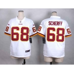 nike women nfl jerseys washington redskins 68 scherff white[nike]