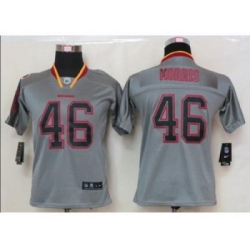 Nike Youth Washington Redskins #46 Alfred Morris grey jerseys[Elite lights out]